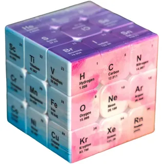 TenaLucy Zauberwürfel,Periodensystem Zauberwürfel 3x3 Speed Cube Magic Cube Stickerless Speed Zauberwurfel 3x3 Speedcube Puzzle Magischer Würfel Einfaches Drehen & Glatt Spiel,für Erwachsene Kinder
