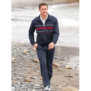 Freizeitanzug, Herren, Gr. 52/54, blau (marine), 92% Baumwolle, 8% Elasthan, Sportanzüge Freizeitanzug