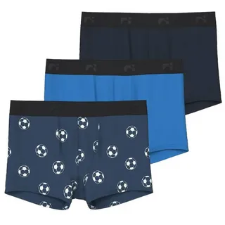 NAME IT Boxershorts 3er Pack NKMBOXER 3p dark denim FOOTBALL Noos Dark Denim, 134/140