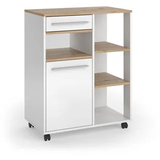 Vicco Küchenbuffet Pure 72,2 x 90,8 x 41,9 cm Weiß/Artisan-Eiche