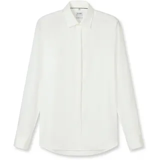 Olymp Businesshemd OLYMP Level Five body fit, Hochzeitshemd, New York Kent", Herren, Gr. 38, Normaler Arm, hellbeige, 97% Baumwolle, 3% Elastolefin, Hemden Businesshemd