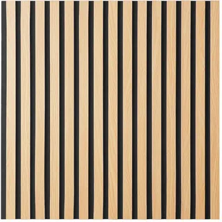 Homestyle4u Akustikpaneel Holz Braun 2 St. 60 x 60 x 3 cm