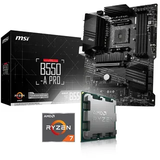 Aufrüst-Kit Bundle Ryzen 7 5700G 8X 3.8 GHz Prozessor, MSI B550-A Pro Mainboard (zusammengebaut inkl. Bios Update + Funktionskontrolle)