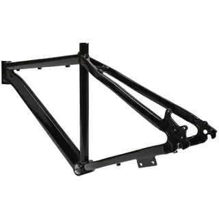 Mountainbike Rahmen Alloy Disc Fahrrad Frame Herren MTB Trekkingrad Alu Rahmensatz Interne FüHrung Female Male Haltbar Offroad Sport Hardtail Schwarz FüR 26" Bicycle 66Cm MaxtragfäHigkeit 80-120Kg