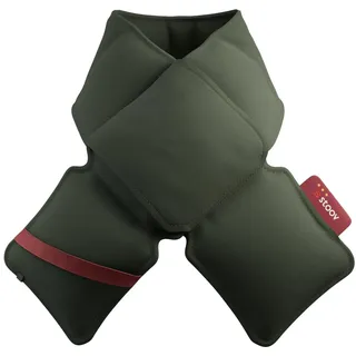 Stoov Kokoon3 - Kabelloser Infrarot-Wärmeschal - Moosgrün | Infrarotwärme - Wiederaufladbares Wärmekissen für Nacken und Schultern - Mit automatischer Abschaltung - 20 x 140 cm -