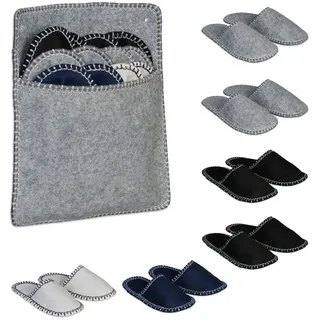 Gästehausschuhe Hausschlappen Besucherhausschuhe Gäste Hausschuhe Set 6 Paar