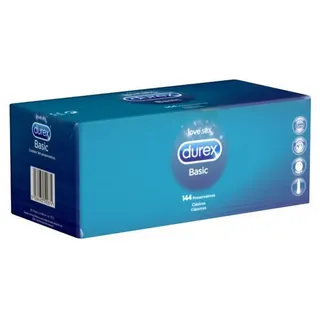 DUREX Natural Slim Fit Kondome für Komfort und Sicherheit, 144 Kondome klein