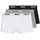 Boss Boxershorts Assorted 3er Pack Beige Grau Schwarz Weiß Mehrfarbig M