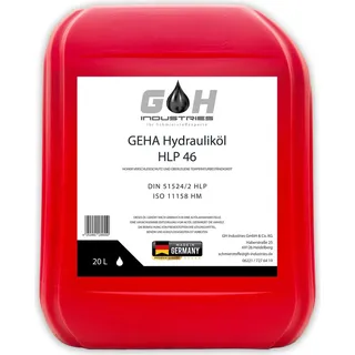 sgplusmh 20 L Hydrauliköl HLP 46 ISO VG 46 nach DIN 51524 Teil 2 Kanister 20 Liter