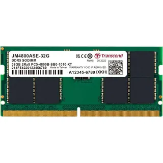 Transcend 32GB DDR5 4800 SO-DIMM JM4800ASE-32G