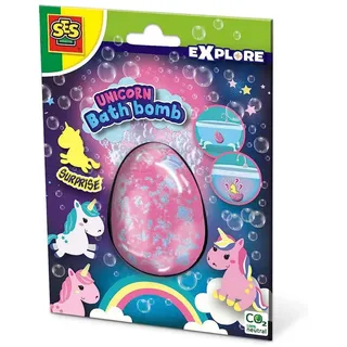 SES Creative Einhorn-Badebomben surprise | Badespielzeug | Made in Holland | für Kinder ab 3 Jahren | diverse Farben | Einhorn aus Kunststoff | 25126