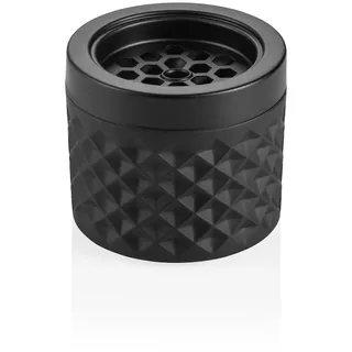 Was Germany - Windaschenbecher, Ø 9,4 cm, schwarz, Glas/Metall