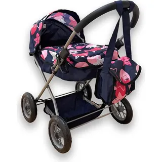 Bayer MEGA SET 9in1 Puppenwagen Kinderwagen mit Puppe und Zubehör
