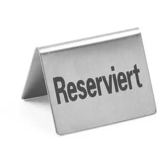 HENDI Tischschild Reserviert, 4 Stk., Reserviert, 50x35x(H)40mm,
