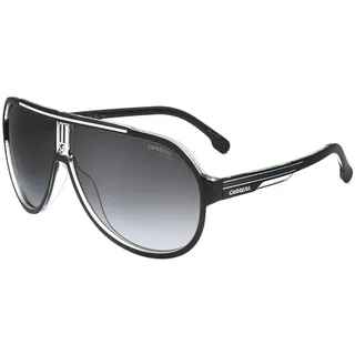 Carrera 1057/s 80S/9O BLACK WHITE Sunglasses Men Propionate, Standard, 64 - 64 (XL)