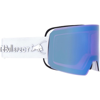 Red Bull Spect Eyewear Herren REIGN-03 Ski Goggle, White/Light Blue Snow, Purple with Light Blue Mirror, L