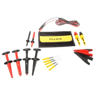 Fluke TLK282-1 Sicherheits-Messleitungs-Set Lamellenstecker 4 mm Lamellenstecker 4 mm 1.50 m Schwarz, Rot 1 St.