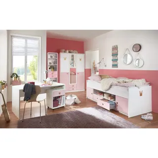Xxxl Jugendzimmer, Weiß, Holzwerkstoff, 120x200x80 cm, Kinder- & Jugendzimmer, Jugendmöbel, Komplette Kinder- & Jugendzimmer
