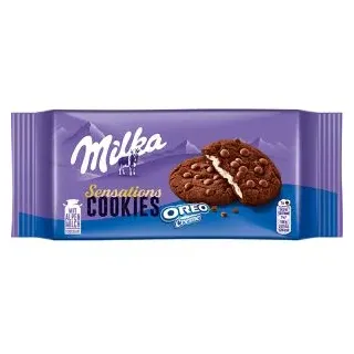 MILKA Kekse Cookies Oreo, mit Cremefüllung, 154 g