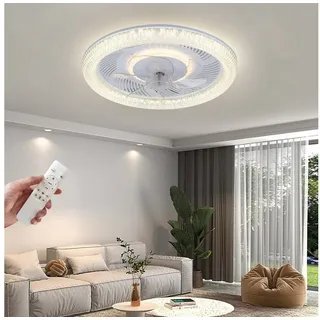 JDONG 50 cm Deckenventilator Weiß