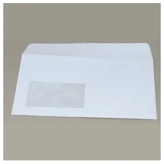 MAILmedia Briefumschläge DIN lang mit Fenster weiß haftklebend 500 St.