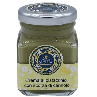 Antica Sicilia Sizilianische Pistaziencreme mit Cannolo-Zest, mit 2 Formatoptionen (1 Stück) - 100g