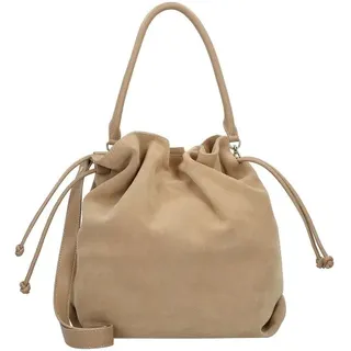 hey marly Cool Companion Suede Beuteltasche Leder 38 cm braun