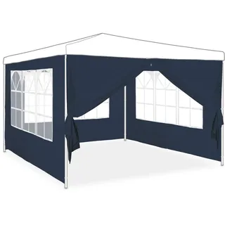 Relaxdays Seitenwand für Pavillon 4 Stück 2 x 3 m Blau