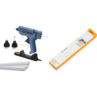 Steinel Heißklebe-Pistole Gluematic 5000, Ladestation, Abtropfschale, kabellos, inkl. 5 Klebesticks 11 mm und 2 Düsen & Klebesticks Ultra Power, 11 mm Durchmesser, 10 Sticks, 250g
