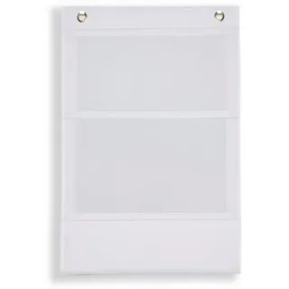 HOME WOHNIDEEN Raffrollo Magnetrollo weiß 93004-0107, mit Ösen, ohne Bohren, Hakenaufhängung weiß 45 cm x 130 cm