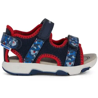 GEOX B Multy Boy A Sandal, Navy/RED, 21 EU