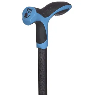 Antar Soft Step Gehstock Aluminium blau