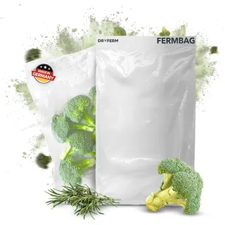 Dschinni DryFerm - revolutionärer Dry Bag Reife- & Trocknungsbeutel I Kräuter trocknen Fermbag Wirkstoff Booster, minimaler Geruch, schimmelsicher & energiesparend I 3er Set (30cm x 50cm)