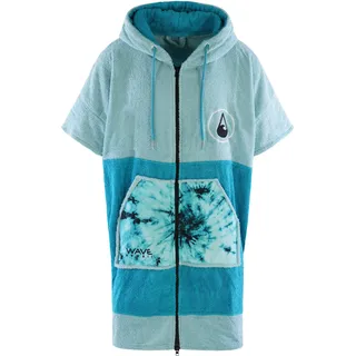 Wave Hawaii Zip Poncho Cotton Flyh M blau