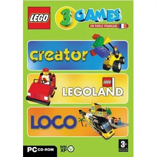 Lego 3 Games : Creator - Legoland - Loco - französische Version - PEGI