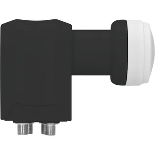 TechniSat Universal-Quattro-Switch-LNB 40mm-Feedaufnahme (für max. 4 Teilnehmer, Empfang einer Orbitposition, LTE-Störsicher, vier Legacy-Ausgänge) schwarz