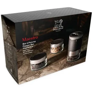 Peugeot Maestro Pfeffermühle 11 cm Grau befüllt