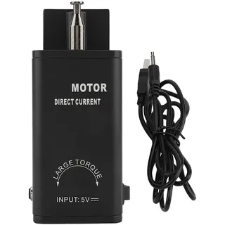 Uadme DC 5V Grillmotor Aus,Aluminium Grillmotor mit akku Verstellbarer Außengrillmotor Low Power Low Noise Mit USB Kabel Geeignets,Für Grillabende Im Freien Picknicks Camping Usw