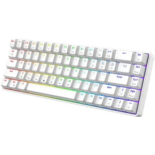 Neue Gaming-Mechanische Tastatur Triadyn PLAY ELECTRA RGB Anti-Ghosting Rote Schalter Für Spieler Weiß