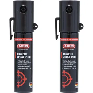 ABUS Tierabwehrspray ABUS SDS80 Mini Abwehrspray, hochwirksames Pfefferspray, verschd. Sets schwarz