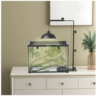 PawHut Terrarium-Lampenständer Metall 95 cm Schwarz