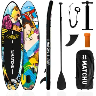 Matchu Sports MATCHU Aufblasbares Sup Board 320 x 81 x 15 cm bunt