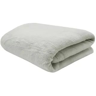 Wohndecke, ZOLLNER, 220 x 240 cm, 100% Polyester, superflauschig, in XXL Größe verfügbar grau|silberfarben 220 cm x 240 cm