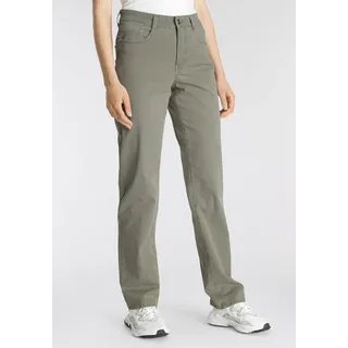 MAC Bequeme Jeans "Stella", Damen, Gr. 48, Länge 30, grün (light khaki), Denim/Jeans, Obermaterial: 98% Baumwolle, 2% Elasthan, comfort fit knöchellang, Jeans, Gerader Beinverlauf