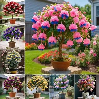 Wüstenrosen Winterhart Mehrjährig, Schattenpflanze für Garten Und Kübel, Pflegeleicht-1 Rhizome-D
