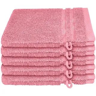 Waschhandschuhset 16 x 22 cm malve 5-tlg.