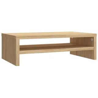 vidaXL Monitorständer Schreibtischaufsatz Monitorerhöhung Bildschirm PC Regal Aufsatz Bildschirmerhöhung Sonoma-Eiche 42x24x13cm Holzwerkstoff