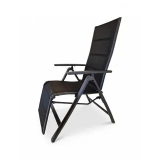 LINDER EXCLUSIV Venezia Relaxsessel 60 x 72 x 110 cm anthrazit klappbar