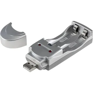 ChiliTec Akku-Ladegerät USB für 2x Micro AAA/Mignon AA