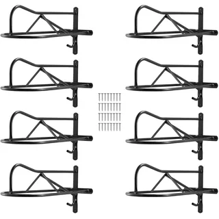 Vevor Sattelhalter Wandmontage, 8er-Set Sattelständer für Pferde, tragbarer Sattelständer für englische und Westernsättel, Aufbewahrung von Pferdegeschirr für den Reitsportgarten, schwarz